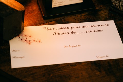 Bon cadeau Shiatsu